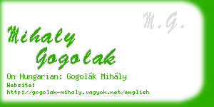 mihaly gogolak business card